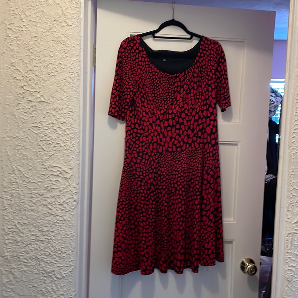 Cute red and black dress